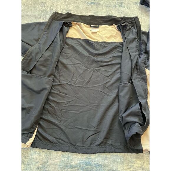 Cutter & Buck Dark Navy Blue and Cream Color Block Light Jacket Women's L - Picture 3 of 8